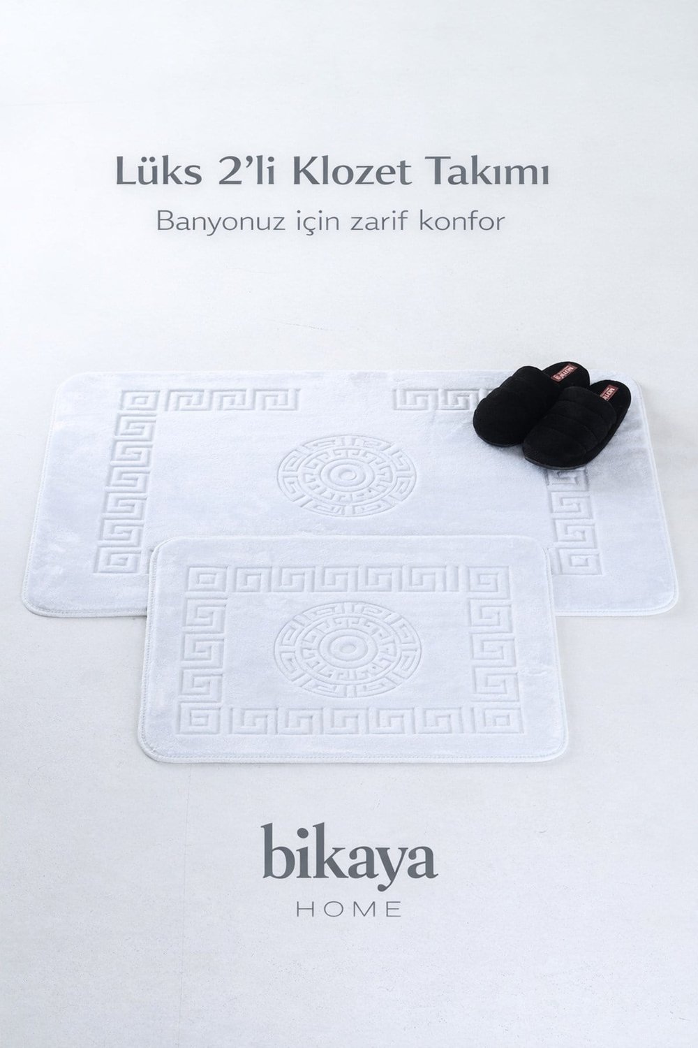 2’li Klozet Takımı | Yumuşak Peluş Doku | Kaydırmaz Taban | Kolay Temizlenir | Şık & Konforlu