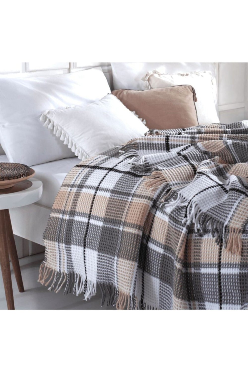Aksu Cozy Life Tek Kişilik Battaniye - 150x220 cm - Orijinal Kutulu - İnka Gri