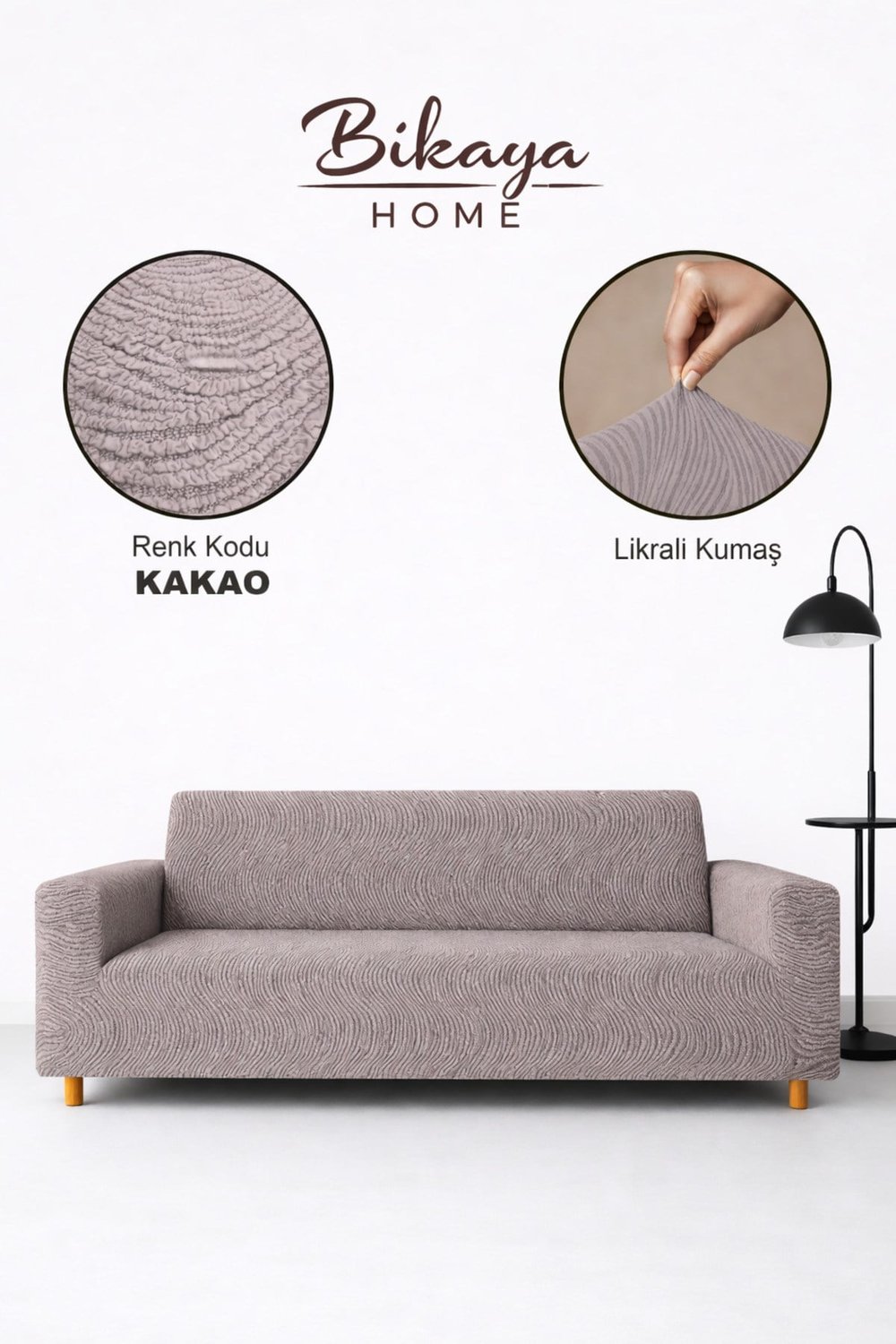 Çekyat Uyumlu Stretch Su Yolu Koltuk Örtüsü | 3+3 Takım | Likralı & Lastikli | Şık & Dayanıklı