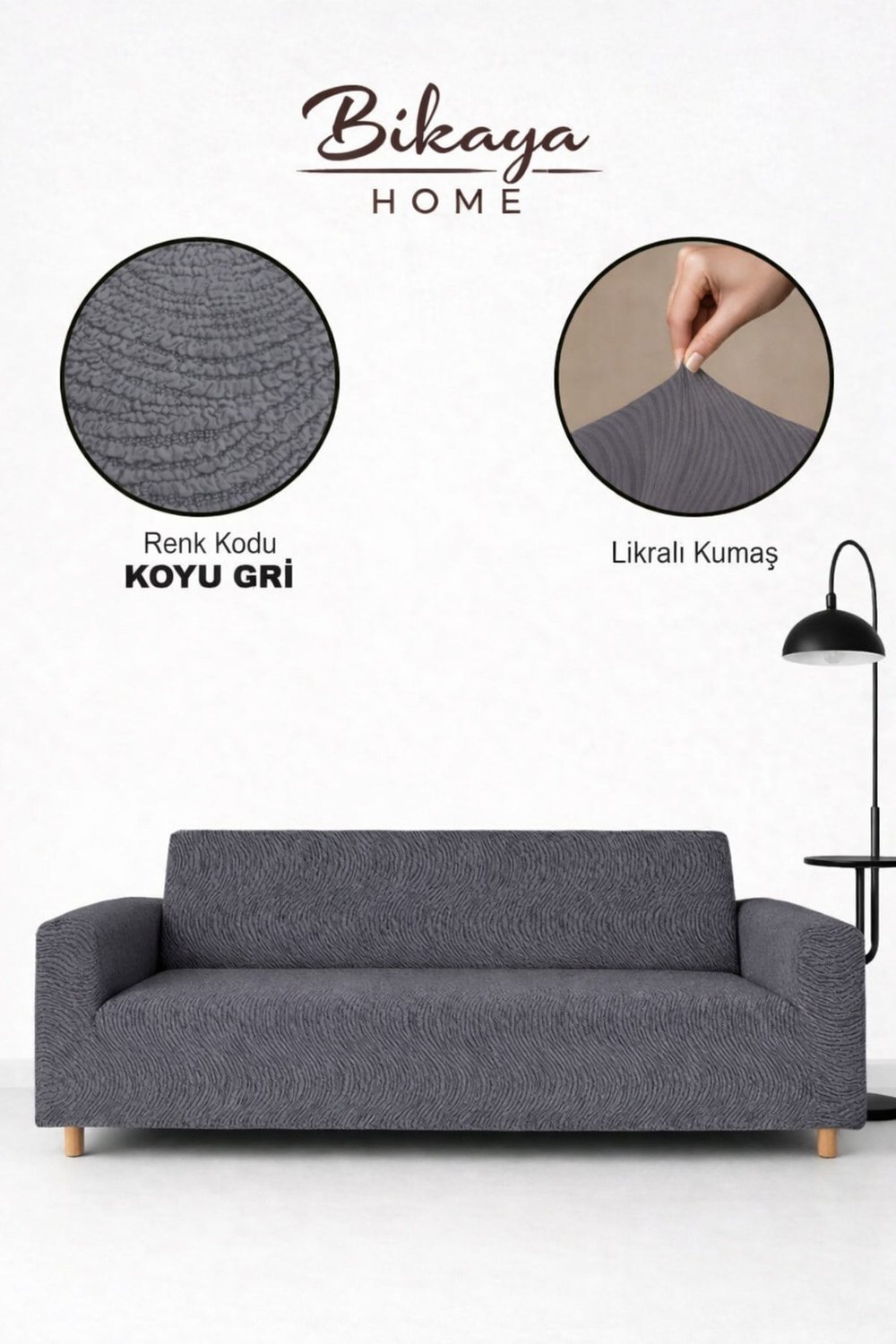 Çekyat Uyumlu Stretch Su Yolu Koltuk Örtüsü | 3+3 Takım | Likralı & Lastikli | Şık & Dayanıklı