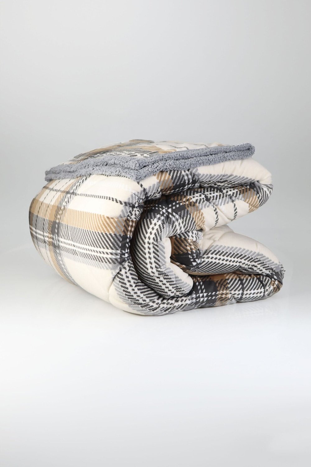 Comforter Çift Kişilik Yorgan Seti Volenta Gri 220x240