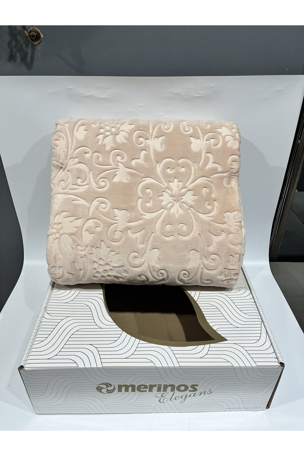 Elegance Çift Kişilik Battaniye - Pudra