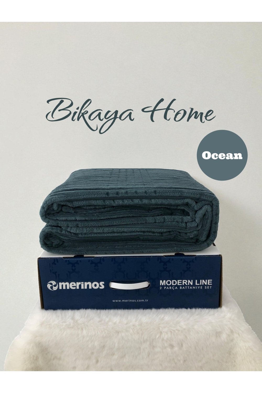 Modern Line 2 Parça Tek Kişilik Battaniye Seti - 150x220 cm - Orijinal Kutu - Yeni Renkler
