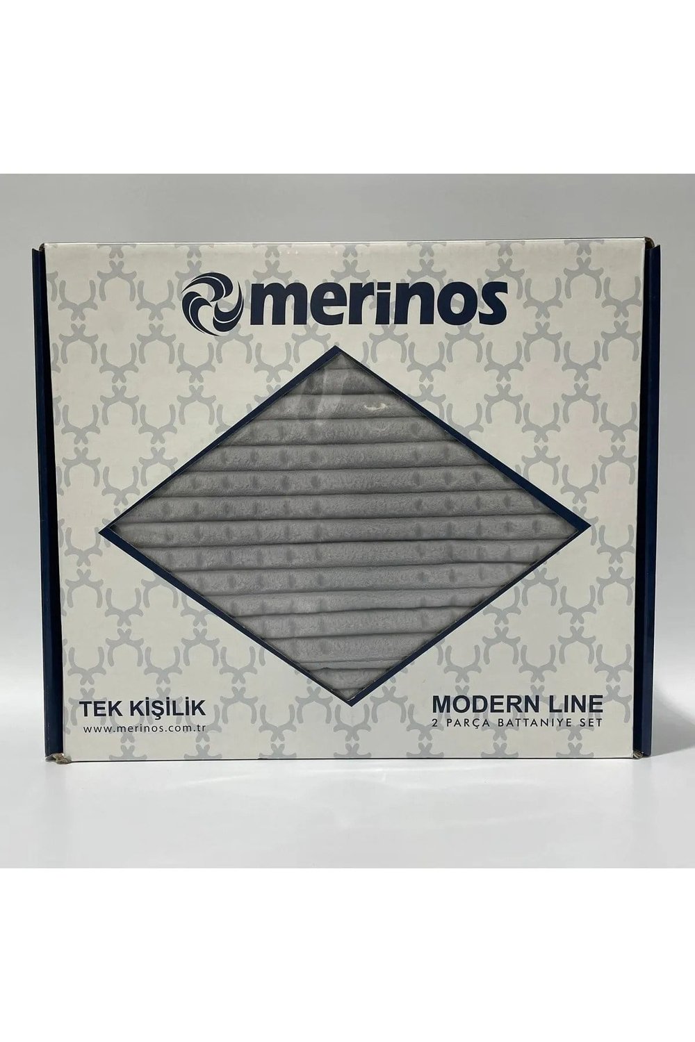 Modern Line Tek Kişilik 2 Parça Battaniye Seti - Gri