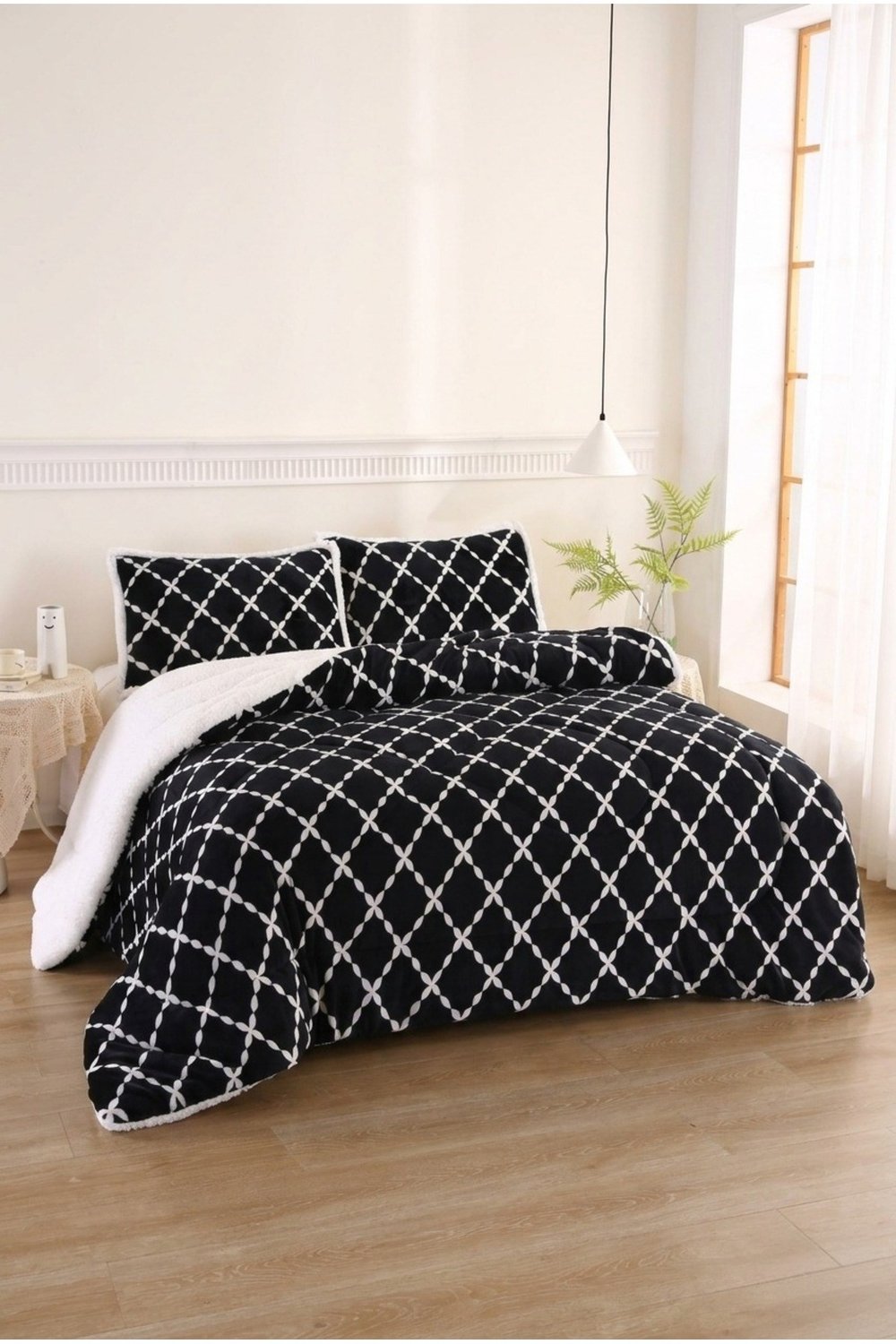 Osotto Çift Kişilik Desenli Comforter Yorgan Seti | 220x240 cm | Şık, Yumuşak Dokulu | Çeyizlik & Günlük Kullanım