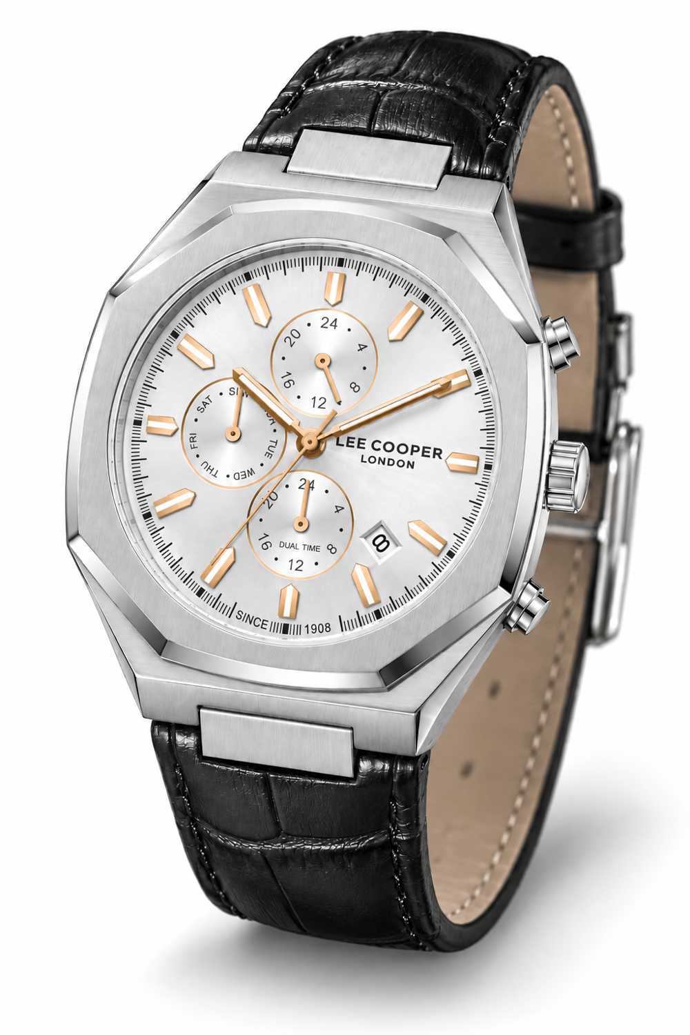 Lee Cooper LC08168.331 Erkek Deri Kordonlu Quartz Kol Saati