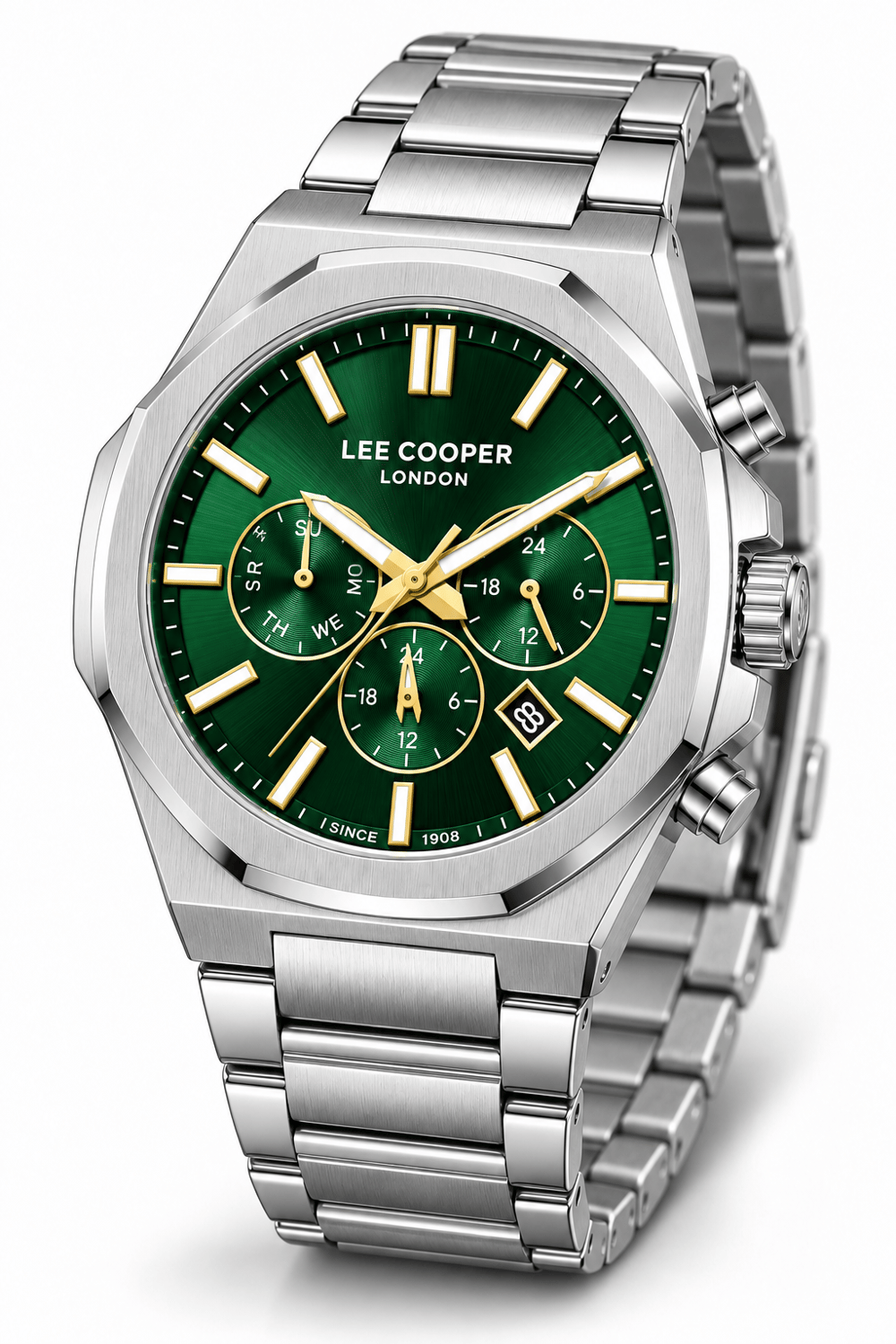 Lee Cooper LC08218.370 Erkek Çelik Kordonlu Quartz Kol Saati