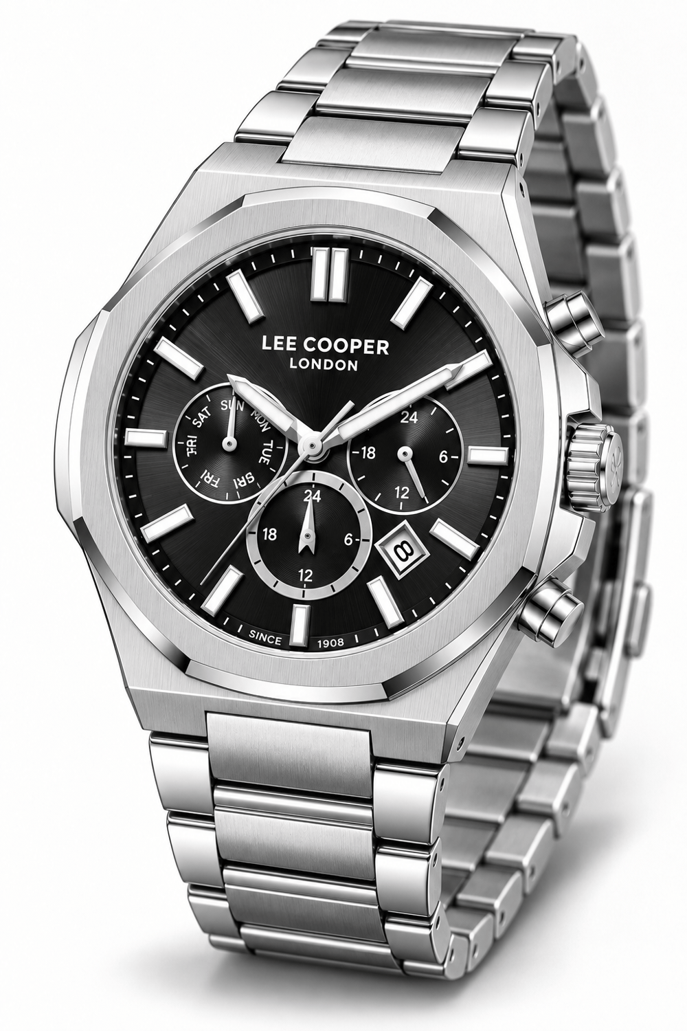 Lee Cooper LC08218.350 Erkek Çelik Kordonlu Quartz Kol Saati