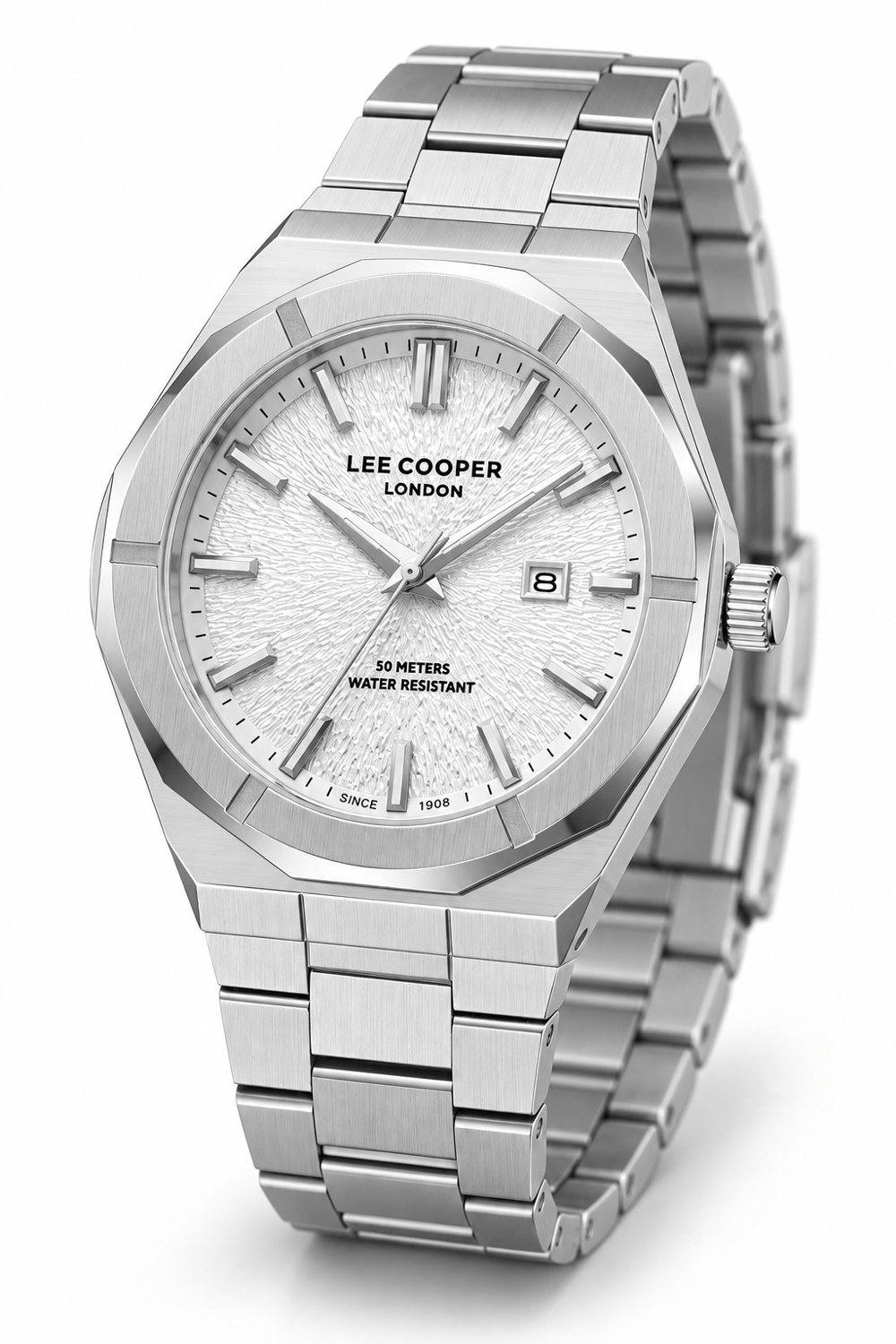Lee Cooper LC08234.330 Erkek Çelik Kordonlu Quartz Kol Saati