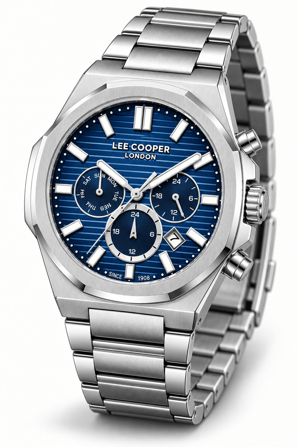 Lee Cooper LC08272.390 Erkek Çelik Kordonlu Quartz Kol Saati