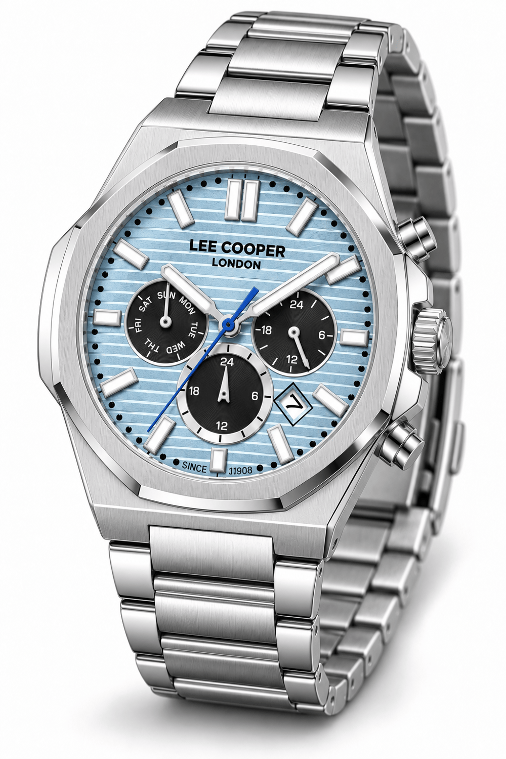Lee Cooper LC08272.300 Erkek Çelik Kordonlu Quartz Kol Saati