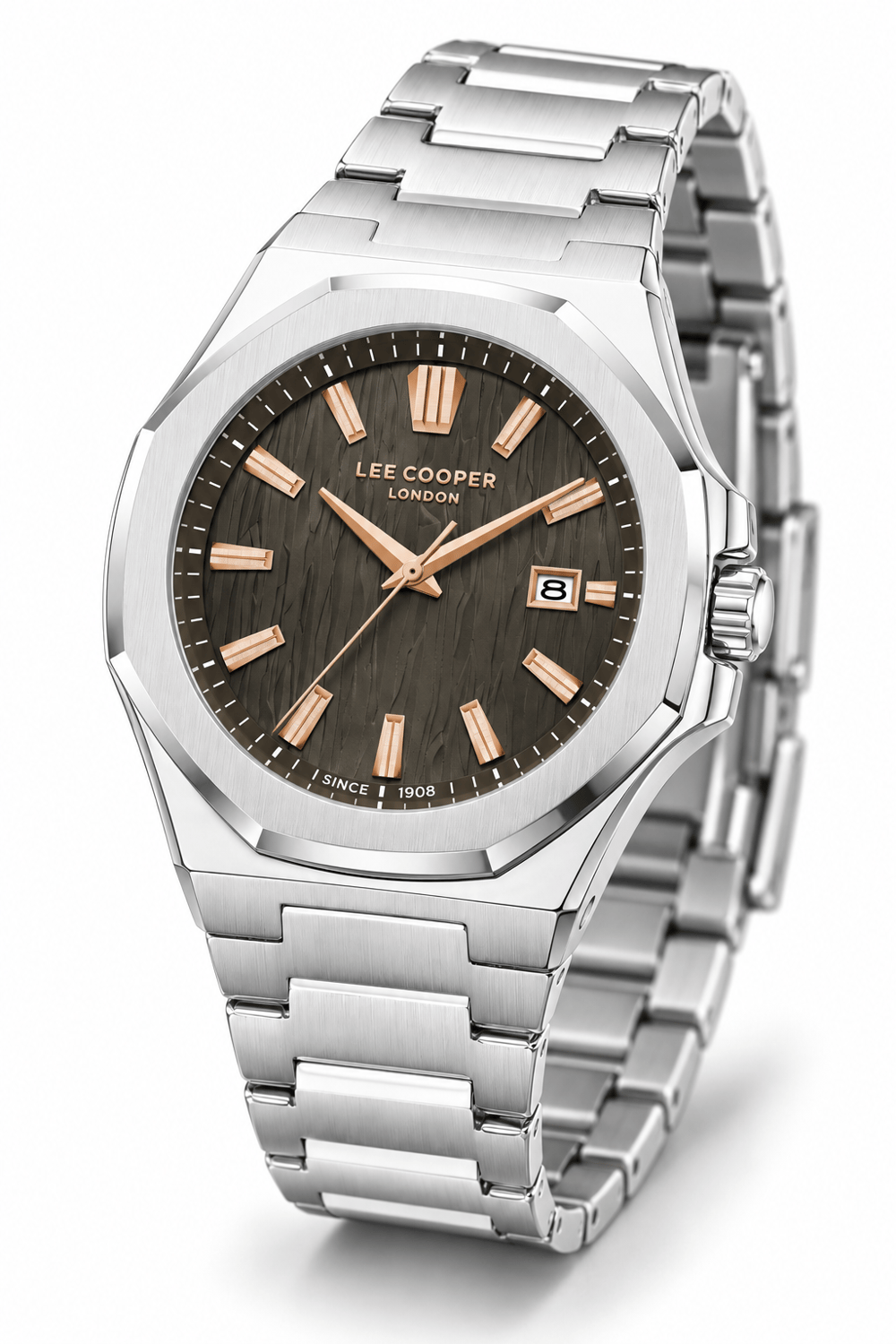 Lee Cooper LC08343.340 Erkek Çelik Kordonlu Quartz Kol Saati