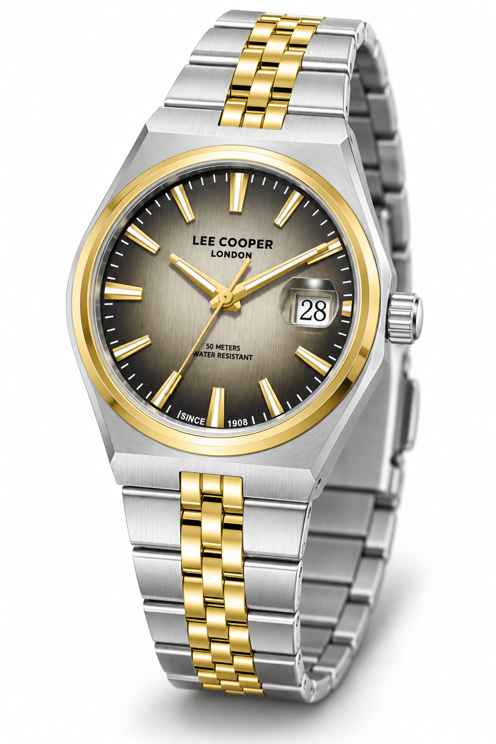 Lee Cooper LC08397.210 Erkek Çelik Kordonlu Quartz Kol Saati
