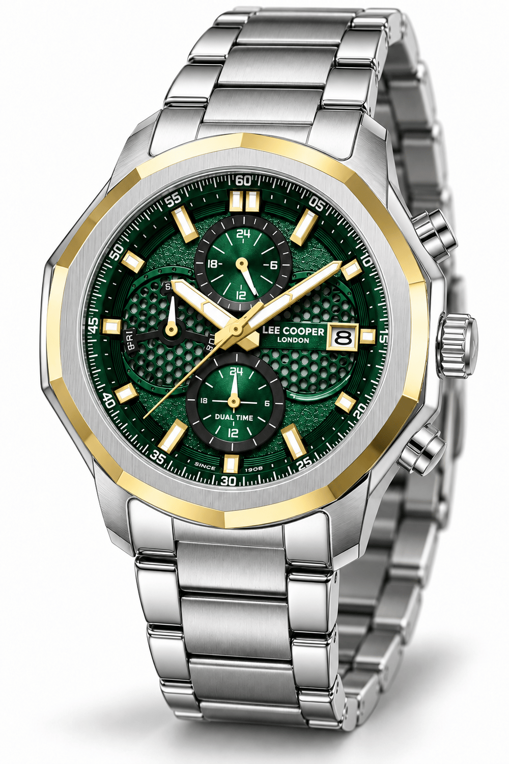 Lee Cooper OTKLC000013 Erkek Çelik Kordonlu Quartz Kol Saati