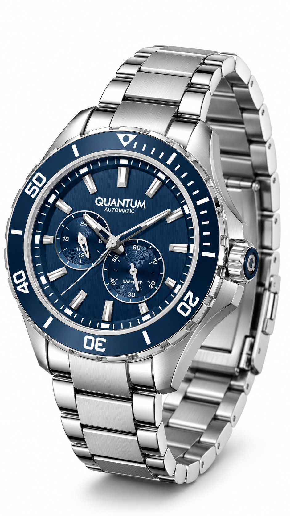 QUANTUM QMG 1308.390 ERKEK OTOMATİK MİYOTA MEKANİZMA SAFİR CAM 10 ATM ÇELİK KORDON