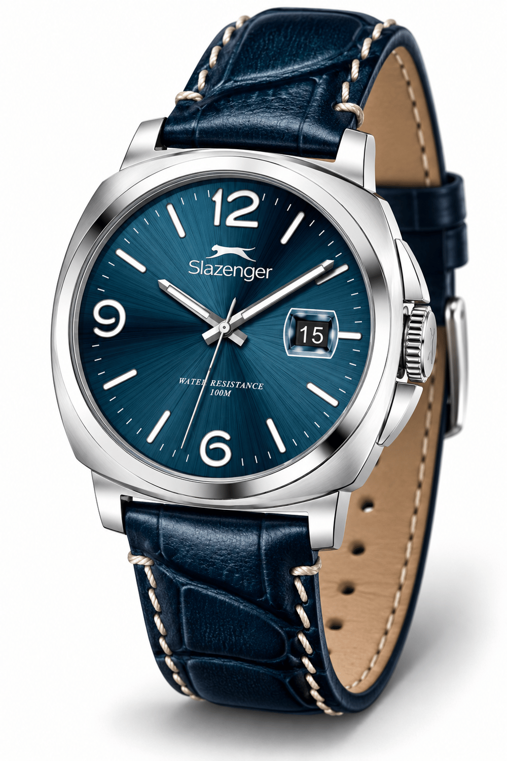 Slazenger SL.09.2656.1.399 Erkek Deri Kordonlu Quartz Kol Saati