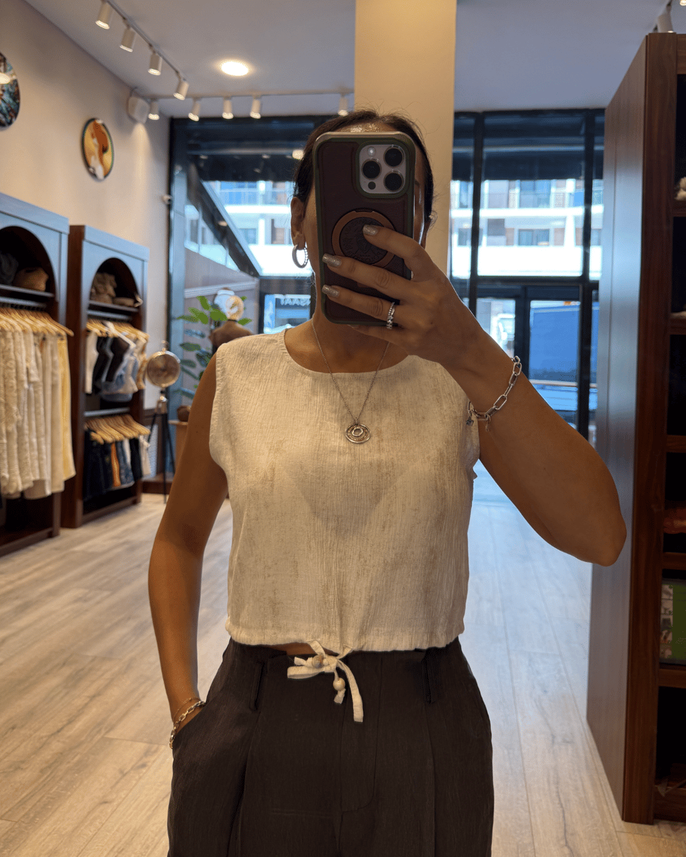 25YBLZ00468 QUZU BONCUK DETAYLI BLUZ