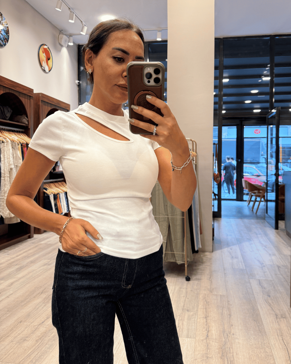KAROL 4693 ÖNÜ AÇIK BLUZ