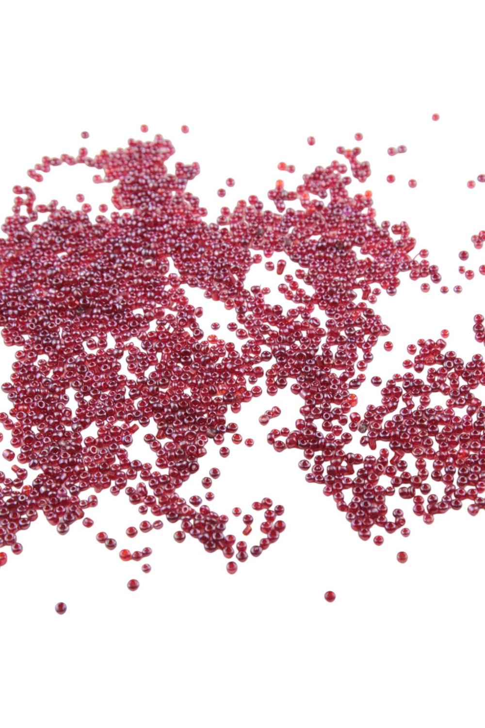 08 Kum Boncuk Kırmızı Tonları 3 mm (100 Gr 6000 Adet)