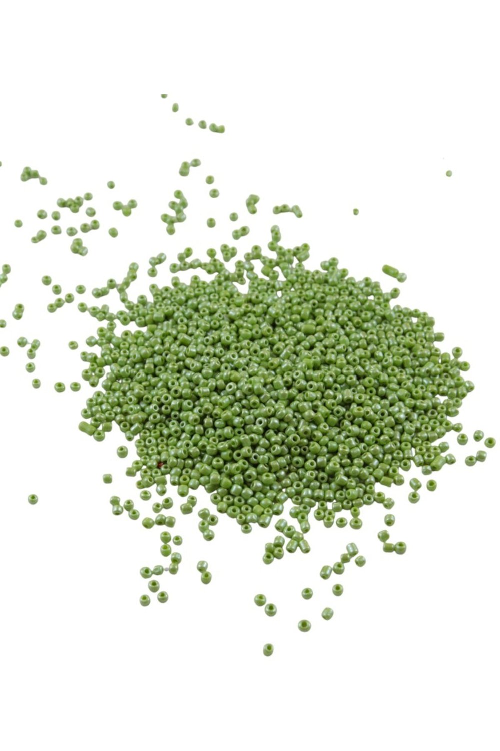 08 Kum Boncuk Pastel Fıstık Yeşili 3 mm (90 Gr)