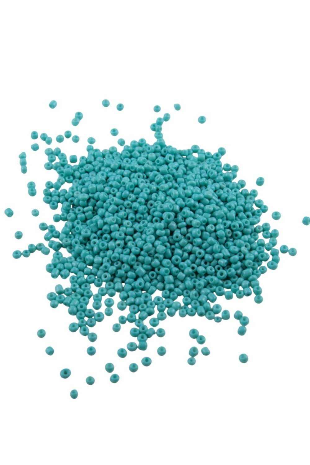 08 Kum Boncuk Pastel Turkuaz 3 mm (100 Gr 6000 Adet)