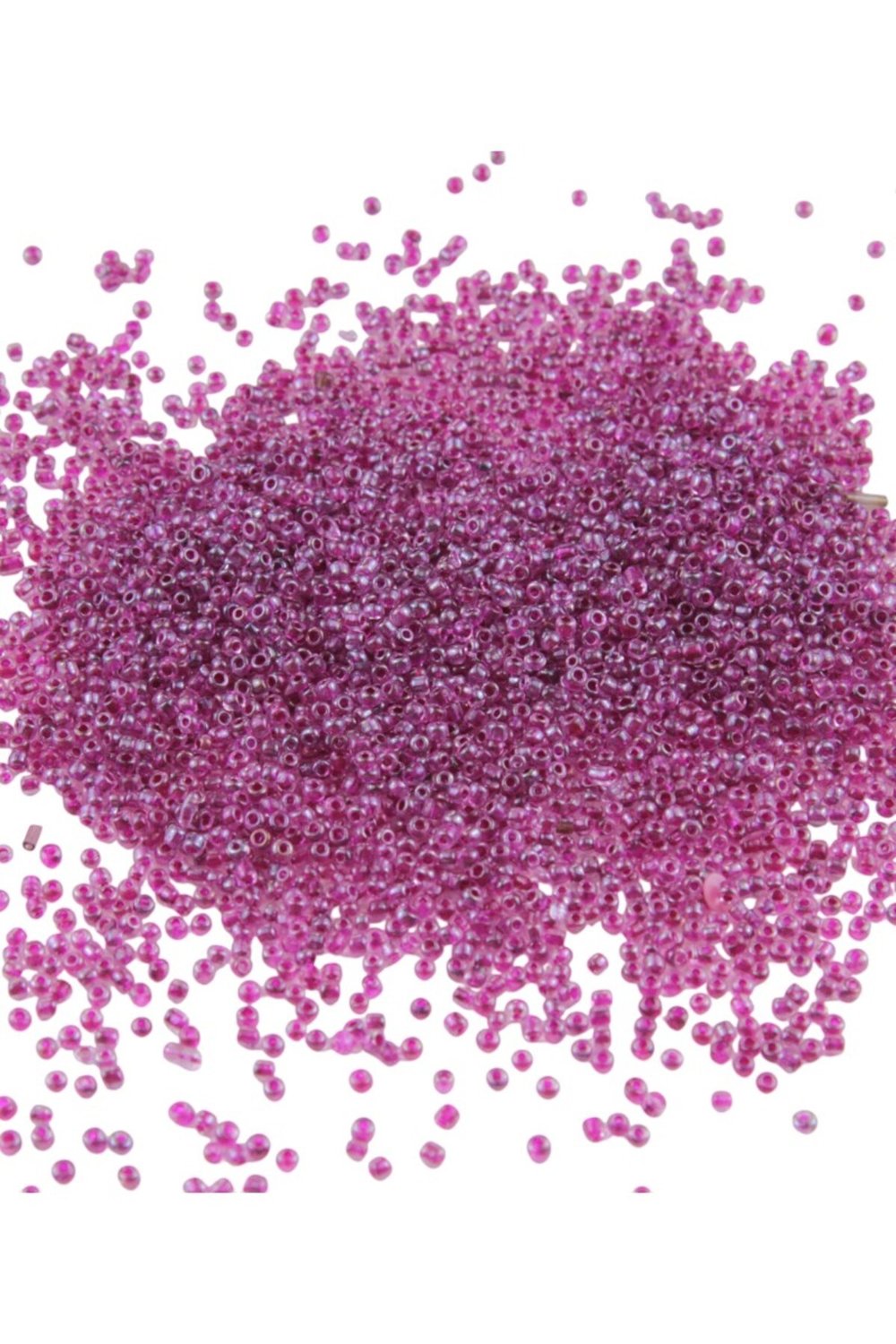08 Kum İçten Boyalı Mor 3 mm Boncuk (100 Gr 6000 Adet)