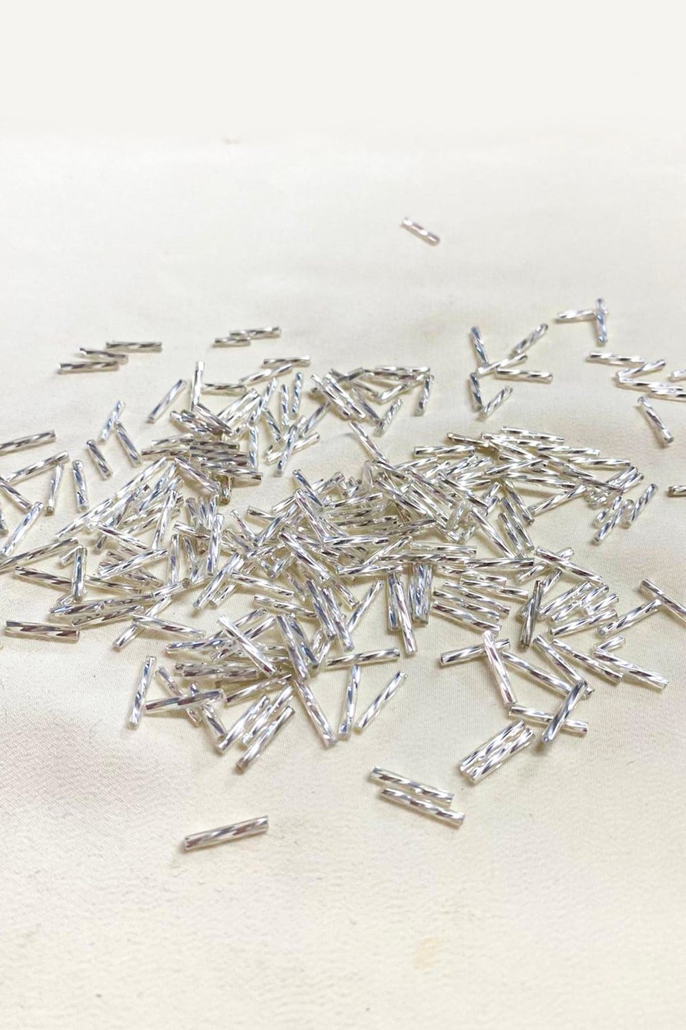 12 mm Gümüş Burgulu Boru Boncuk (50 Gr)