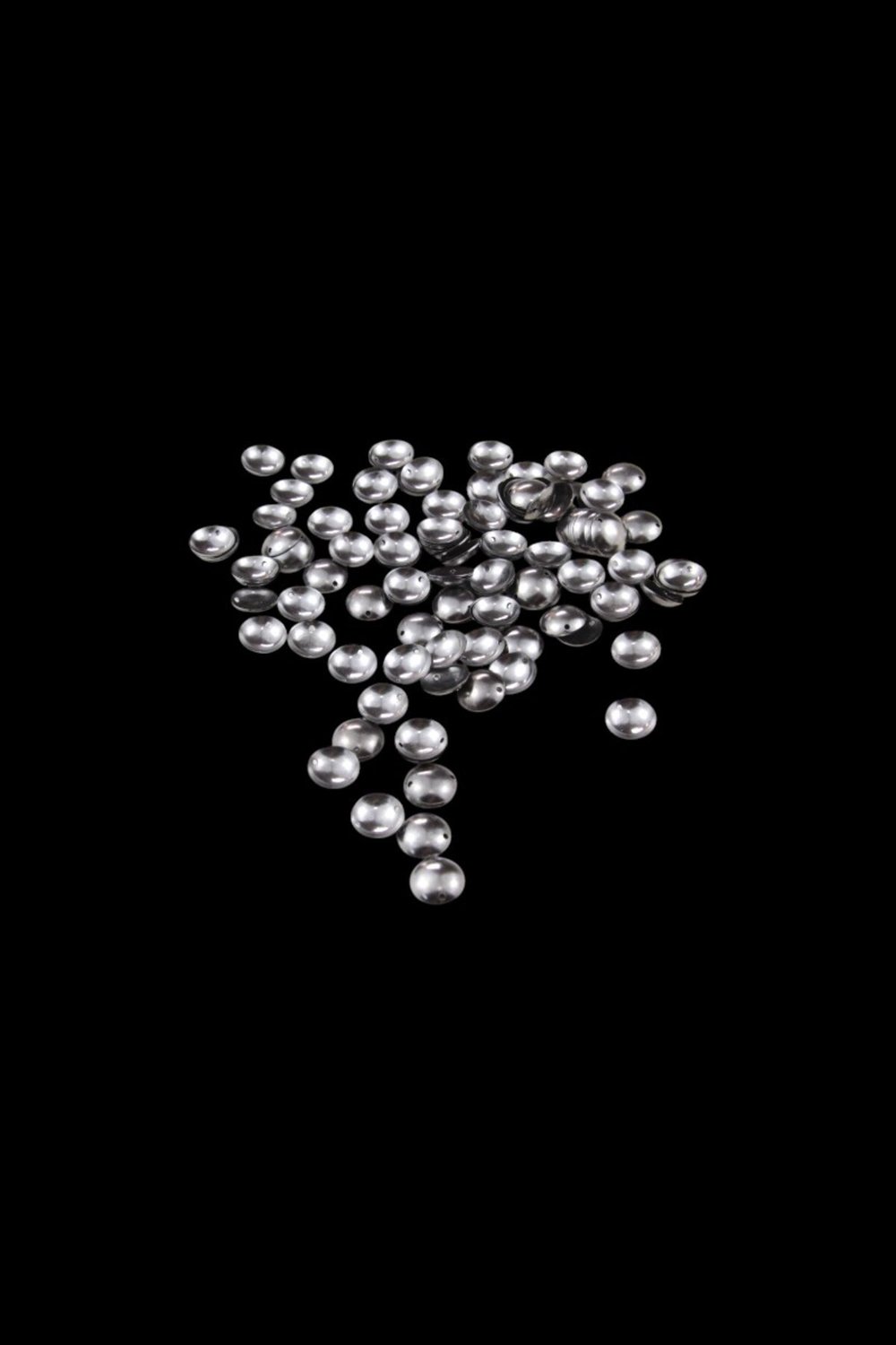 13 mm Metalik Gri Bombeli Pul Payet (30 Gr 55 Adet)
