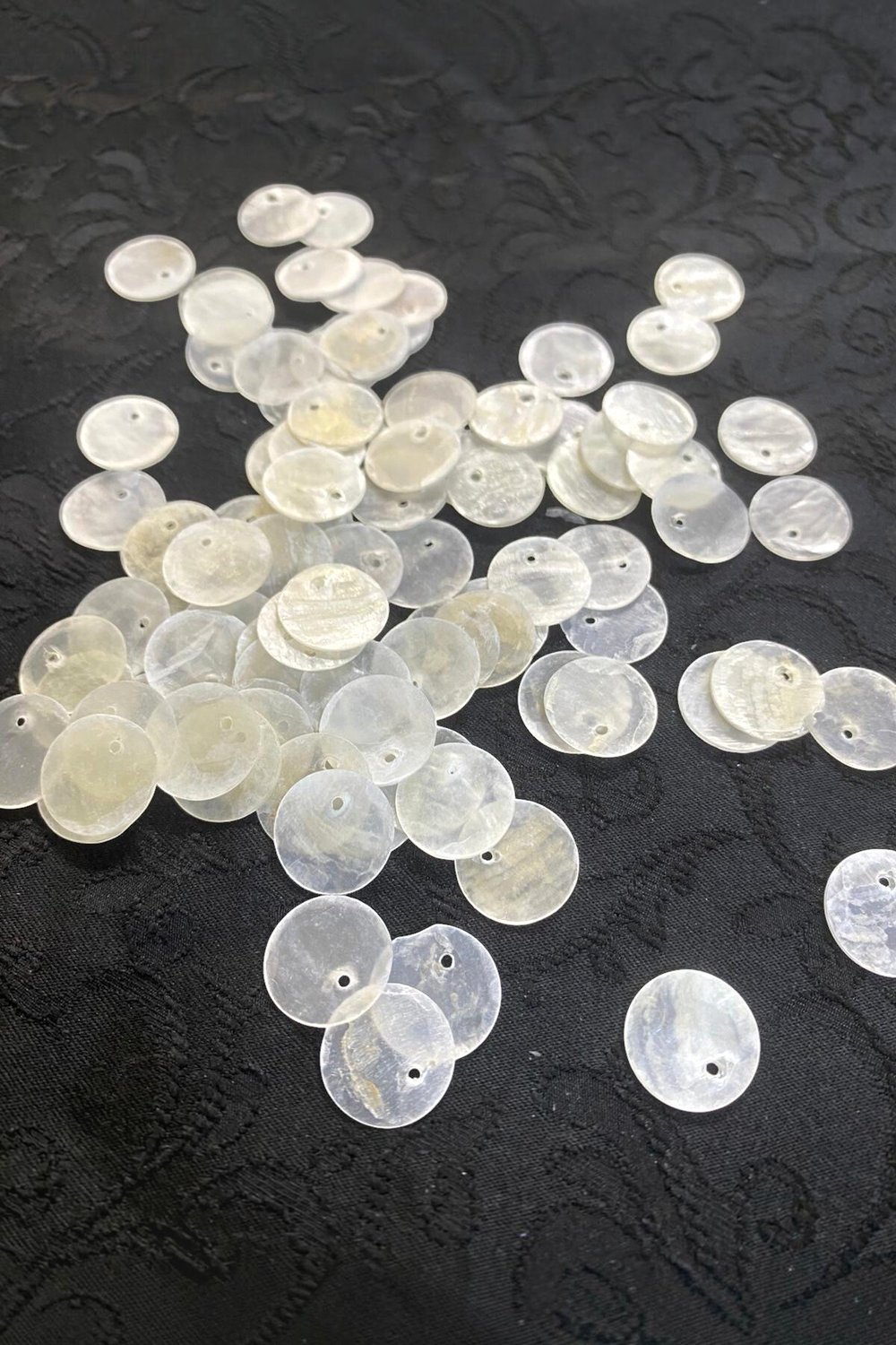 15 mm Yandan Delikli Doğaltaş Çanta Pulu (30 Adet)