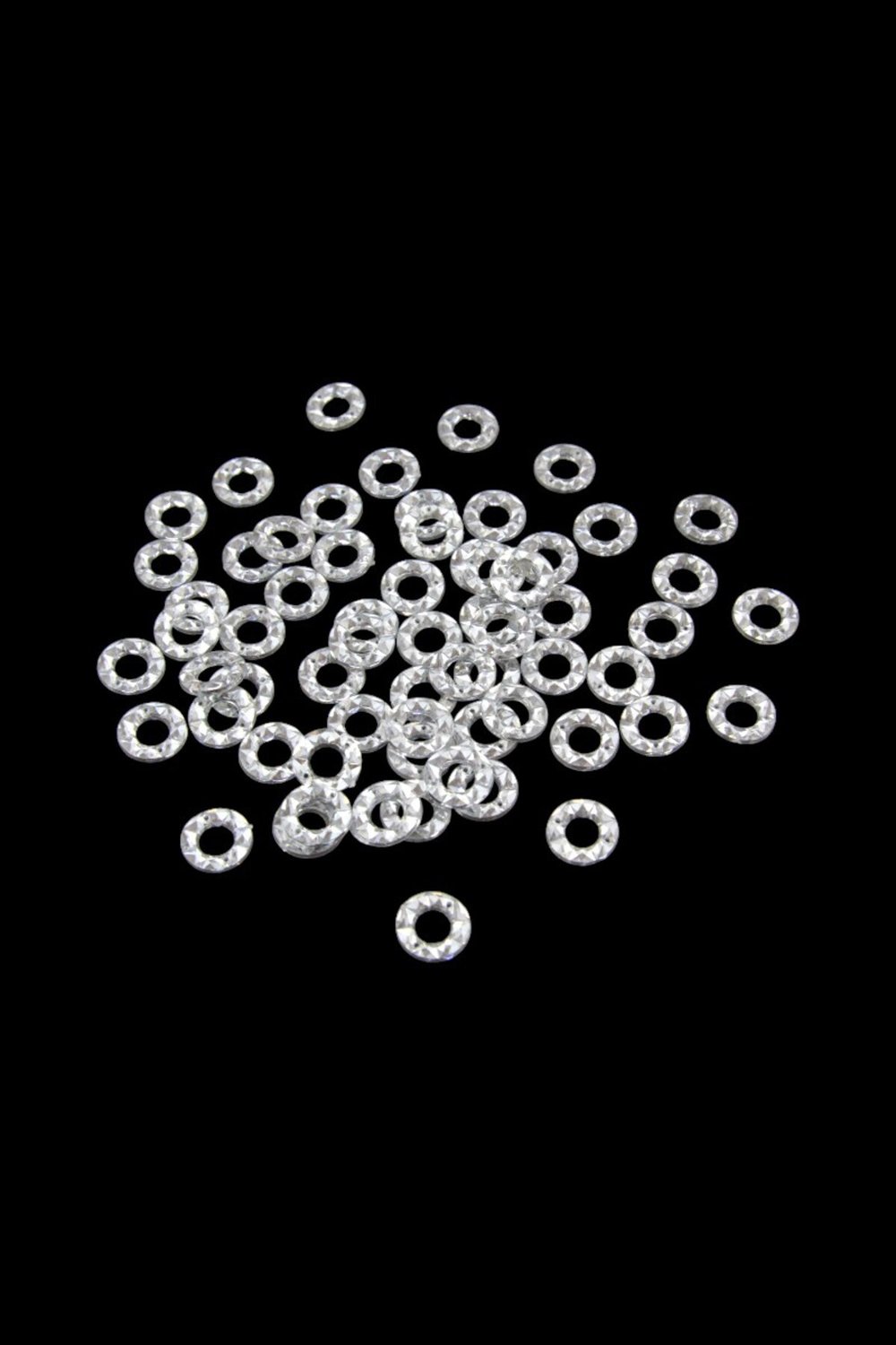 16x4 mm Yuvarlak Gümüş Dikme Taş (100 Adet)