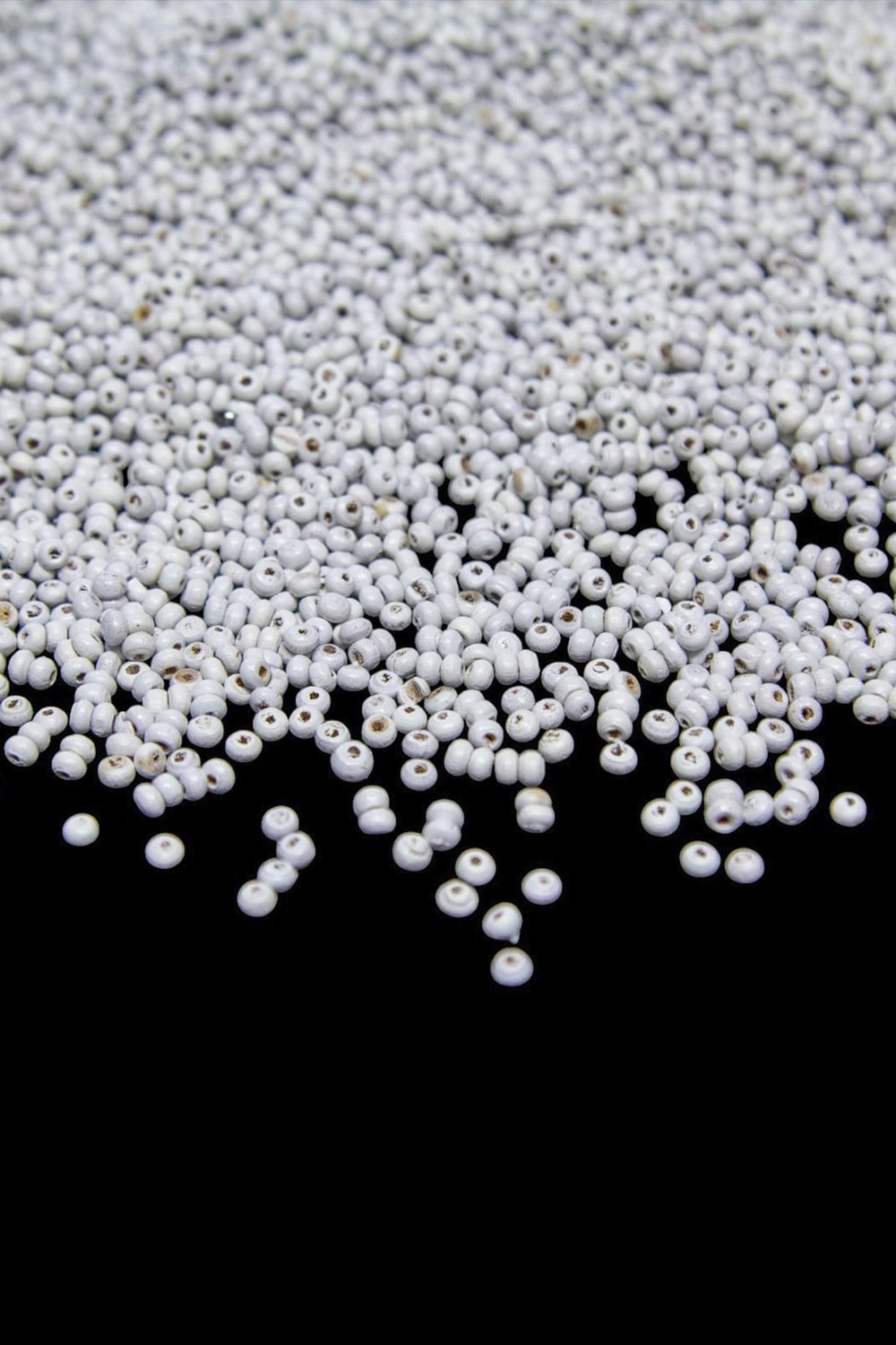 2 mm Ahşap Beyaz Boncuk 50 gr