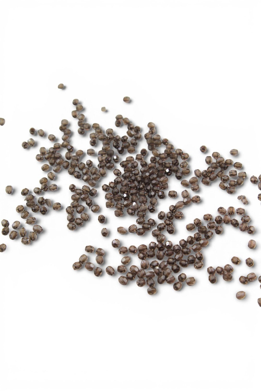 4 mm Basık Antra Rengi Akrilik Boncuk Aksesuar Takı Malzemesi (25 Gram)