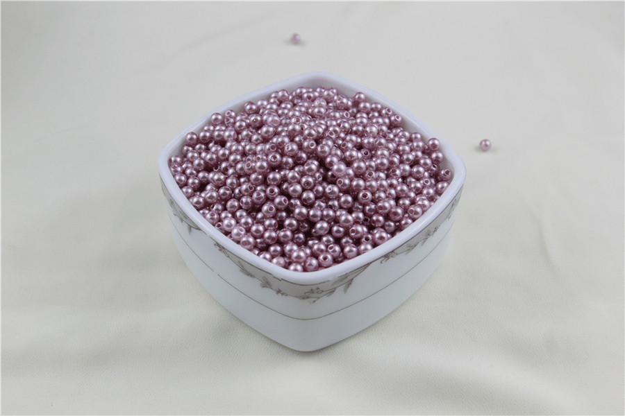 5 mm Açık Pudra Pembe İnci Boncuk 30 Gr (Kolye, Bileklik, Küpe ve Takı Yapımı)