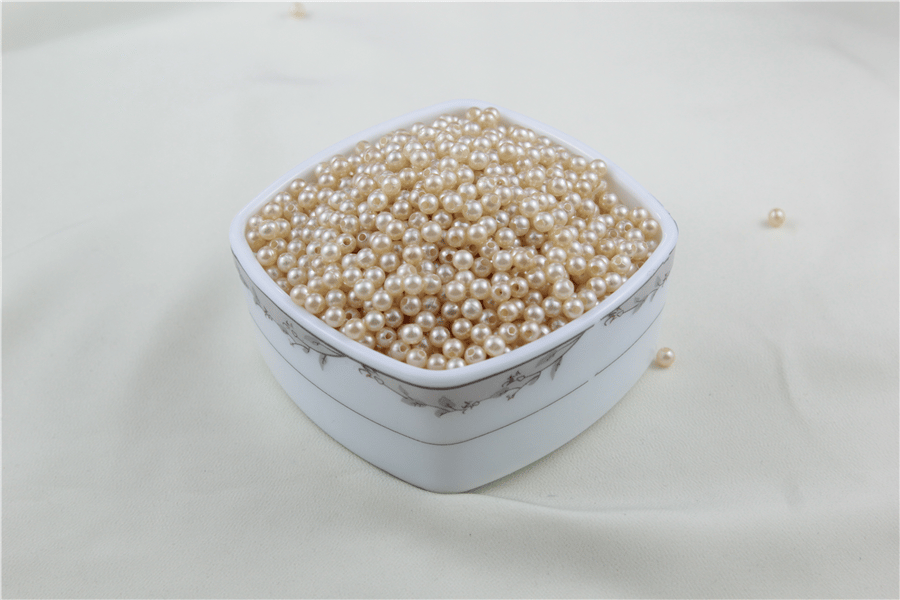 5 mm Açık Şampanya İnci Boncuk 30 Gr (Kolye, Bileklik, Küpe ve Takı Yapımı)
