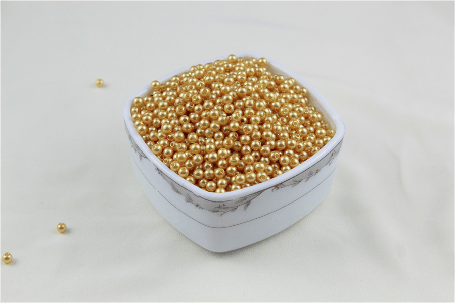 5 mm Altın Sarısı İnci Boncuk 30 Gr (Kolye, Bileklik, Küpe ve Takı Yapımı)