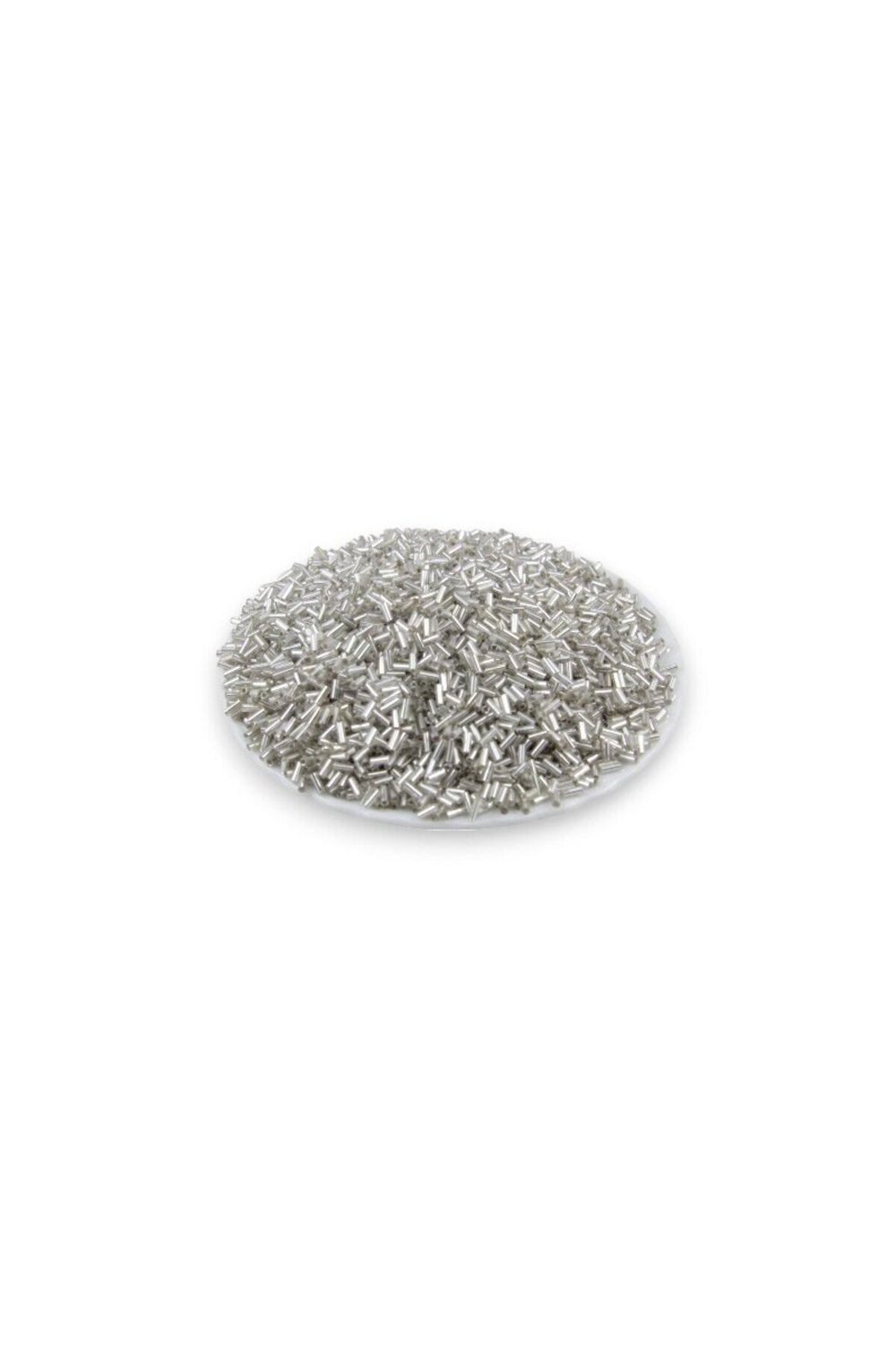 5 mm Gümüş Kısa Boru Boncuk 100 Gr