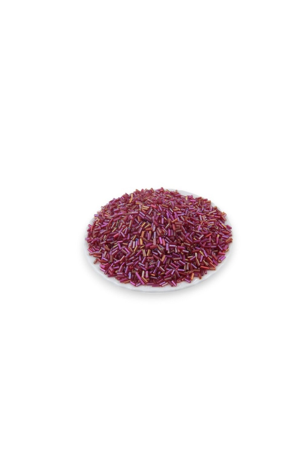 5 mm Kırmızı Janjan Kısa Boru Boncuk 100 Gr