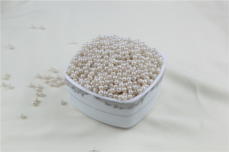 5 mm Krem Gri Tonlarında İnci Boncuk 30 Gr (Kolye, Bileklik, Küpe ve Takı Yapımı)