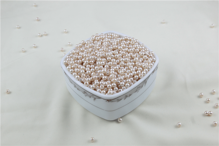 5 mm Şampanya Pembe İnci Boncuk 30 Gr (Kolye, Bileklik, Küpe ve Takı Yapımı)