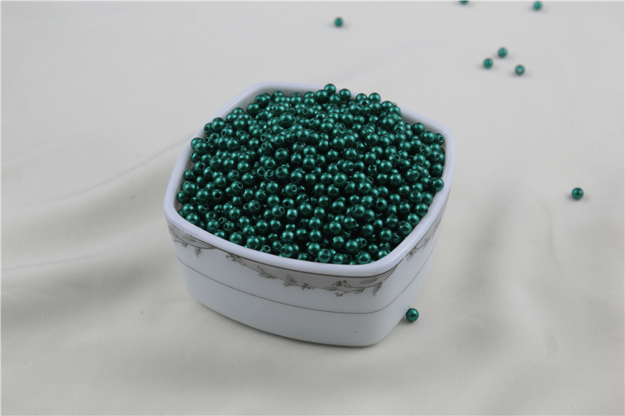 5 mm Zümrüt Yeşili İnci Boncuk 30 Gr (Kolye, Bileklik, Küpe ve Takı Yapımı)