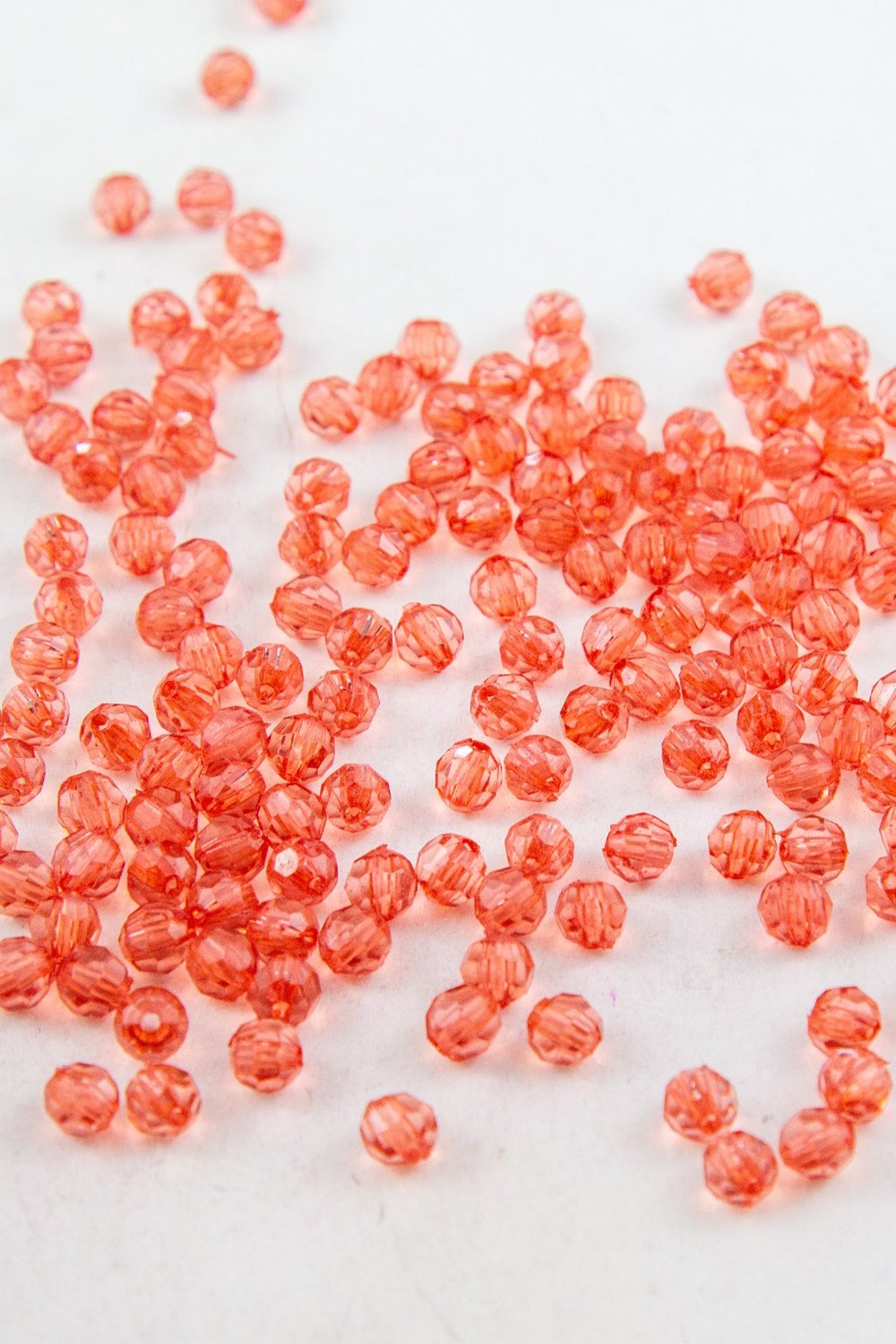 6 mm Dünya Koyu Oranj Akrilik Boncuk Aksesuar (30 Gram)
