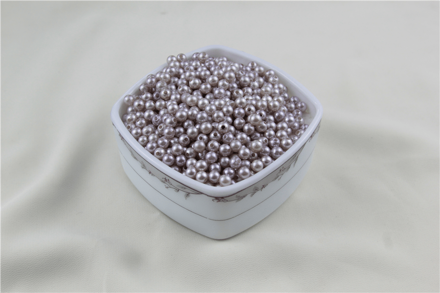 6 mm Gümüş Tonu İnci Boncuk 30 Gr (Kolye, Bileklik, Küpe ve Takı Yapımı)