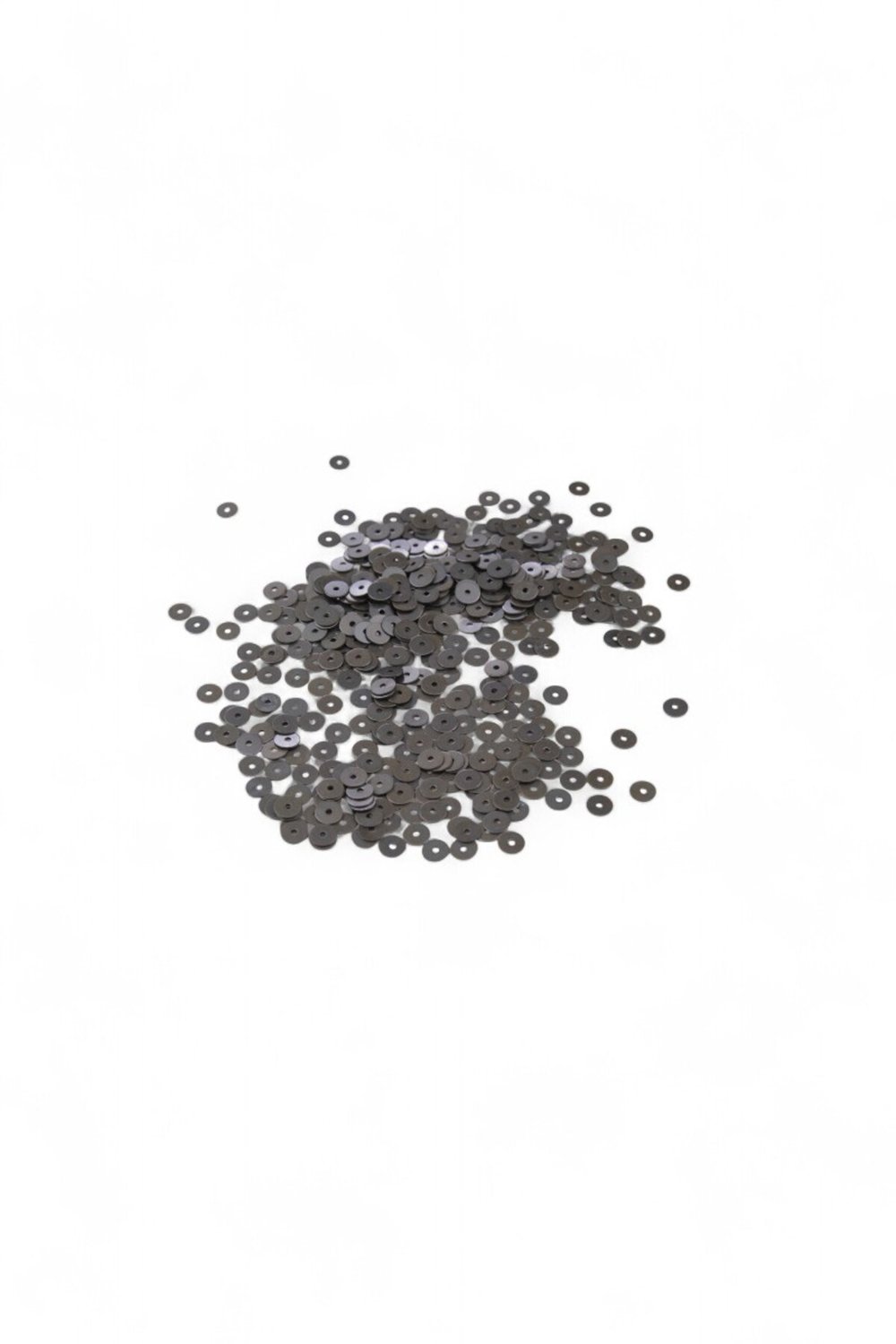 6 mm Kahve Ortadan Delikli Pirinç Pul Payet (30 Gr 285 Adet)