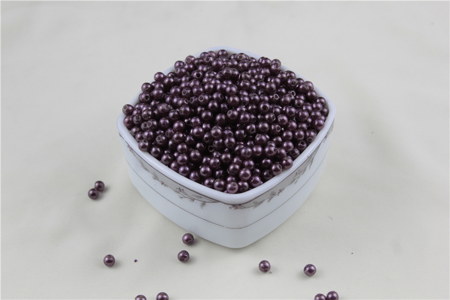 6 mm Mürdüm Tonu İnci Boncuk 30 Gr (Kolye, Bileklik, Küpe ve Takı Yapımı)