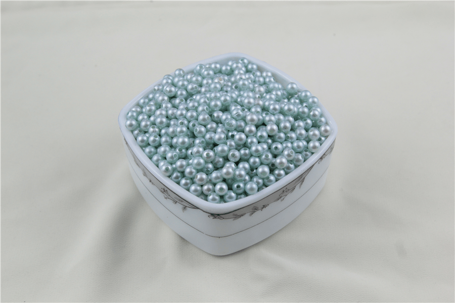 6 mm Soluk Turkuaz İnci Boncuk 30 Gr (Kolye, Bileklik, Küpe ve Takı Yapımı)