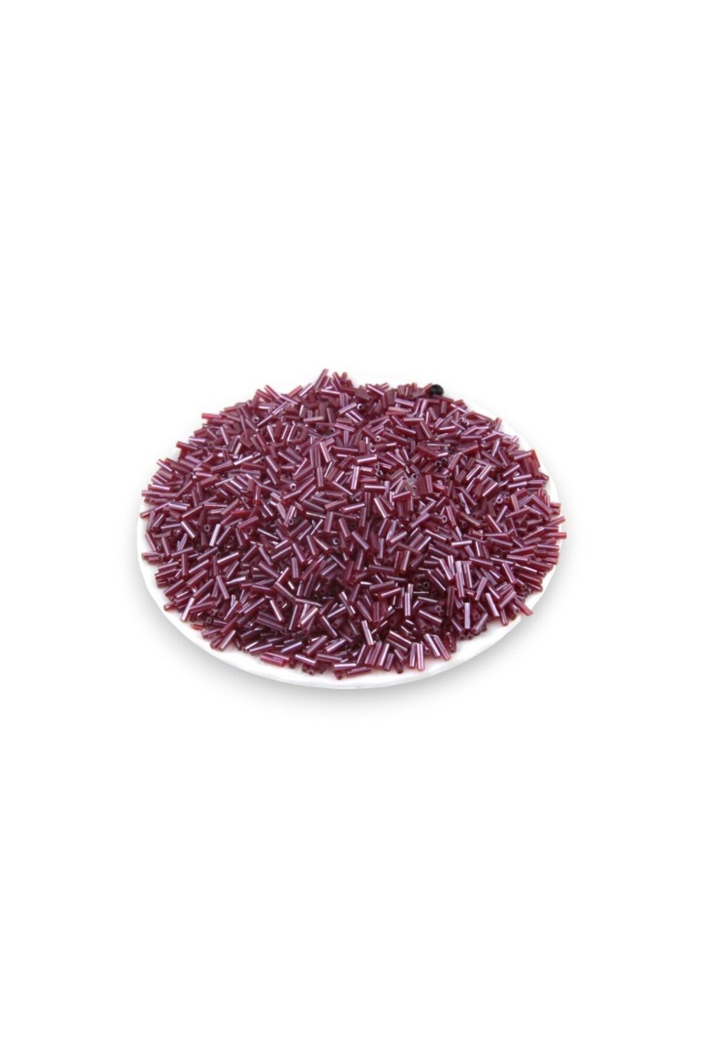 6x2 mm Mürdüm Boru Boncuk 100 Gr