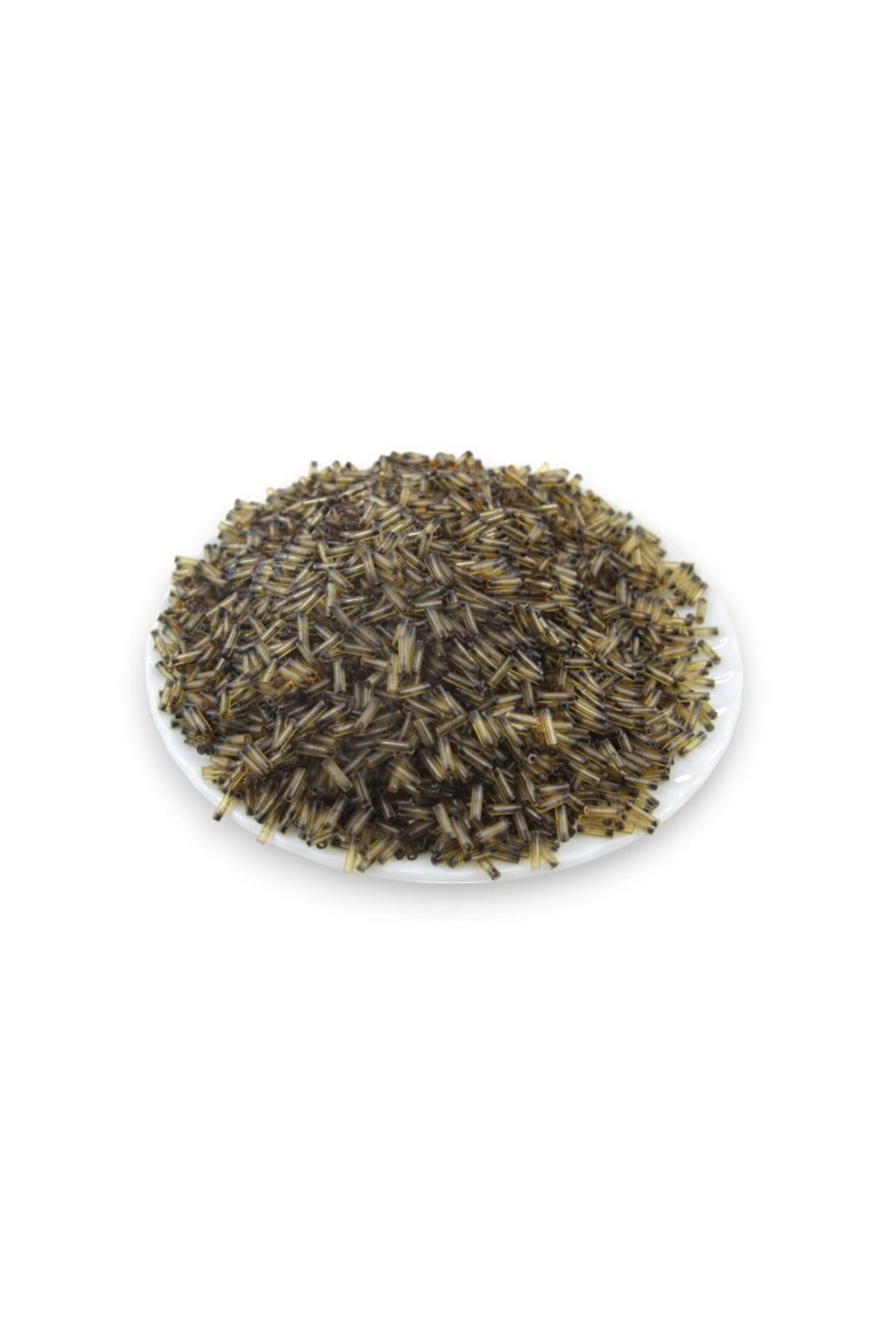 6x2 mm Siyah İçten Boyalı Boru Boncuk 100 Gr