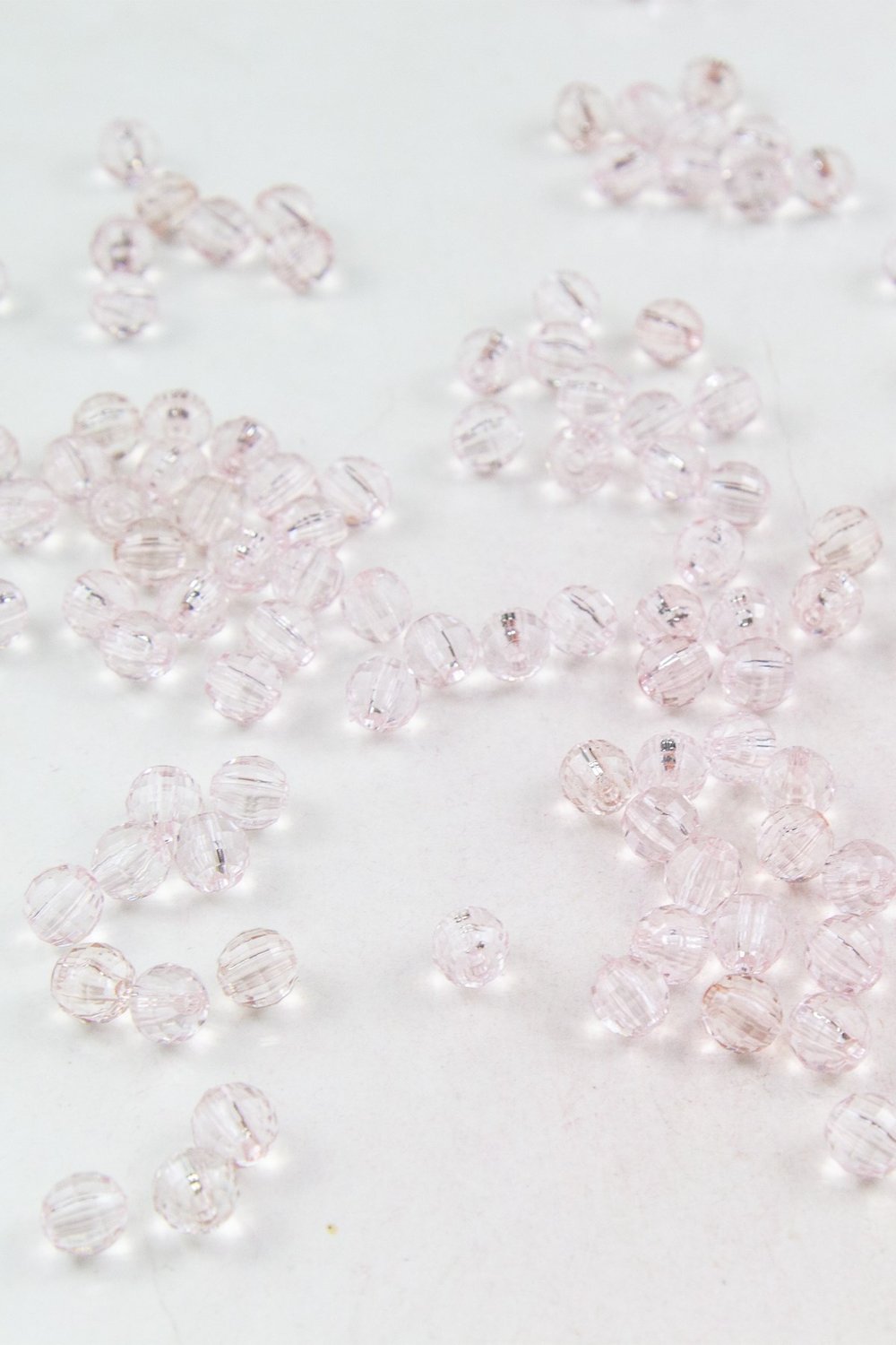 8 mm Dünya Açık Pudra Akrilik Boncuk Aksesuar Takı Malzemesi (25 Gram)