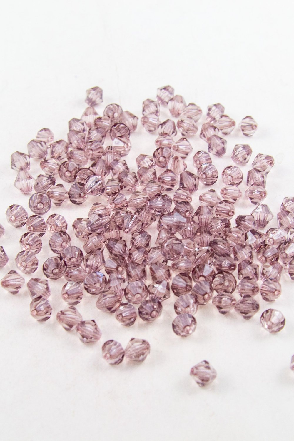8 mm Piramit Koyu Mürdüm Akrilik Boncuk Aksesuar Takı Malzemesi (25 Gram)