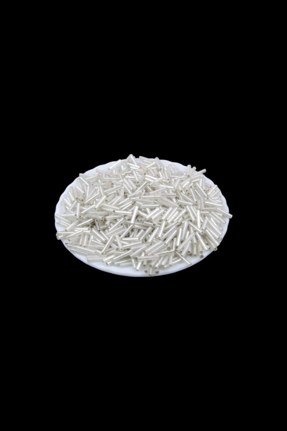 Açık Gümüş Boru 12 mm Boncuk 40 Gr